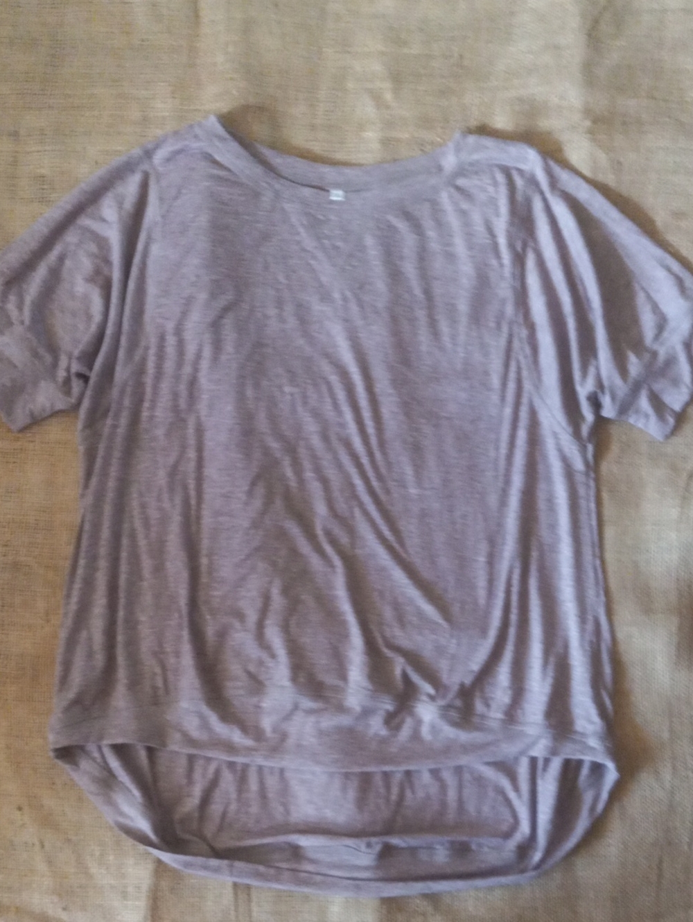 Relaxed High-Low Tee in Lavender - Women Tops
